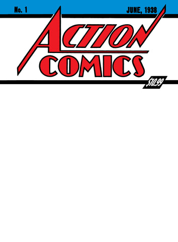 SUPERMAN DAY 2025 - ACTION COMICS #1 GOLDEN AGE SIZED FACSIMILE EDITION CVR D BLANK VAR  (Can't Be Picked Up Until 4/18/25)