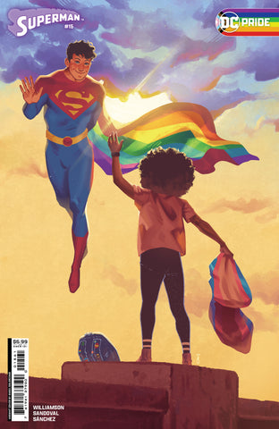 SUPERMAN #15 CVR E ANGEL SOLORZANO DC PRIDE 2024 CARD STOCK VAR (HOUSE OF BRAINIAC)(ABSOLUTE POWER)