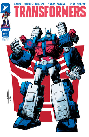 TRANSFORMERS #8 Second Printing Cvr B Jason Howard Autobot Var