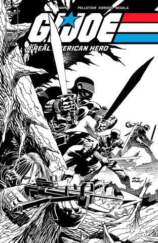 GI JOE A REAL AMERICAN HERO #309 CVR B ANDY KUBERT B&W VAR