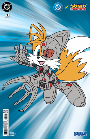 DC X SONIC THE HEDGEHOG #1 (OF 5) Fifth Printing Cyborg Card Stock Cvr