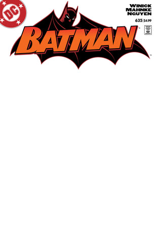 BATMAN #635 FACSIMILE EDITION CVR D BLANK CARD STOCK VAR