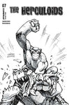 HERCULOIDS #7 CVR E 1:10 INC JOSEPH MICHAEL LINSNER LINE ART VAR