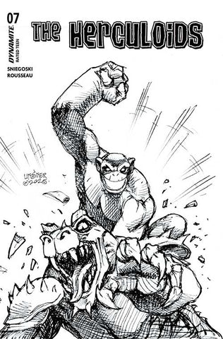 HERCULOIDS #7 CVR E 1:10 INC JOSEPH MICHAEL LINSNER LINE ART VAR