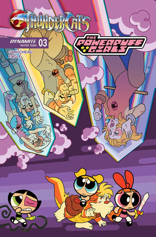 THUNDERCATS POWERPUFF GIRLS #3 CVR B COLEMAN ENGLE VAR