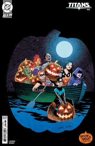 TITANS #16 CVR D KELLEY JONES TRICK OR TREAT CARD STOCK VAR