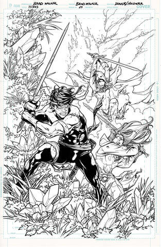 TITANS #29 CVR B BRAD WALKER CARD STOCK VAR (DC K.O.)