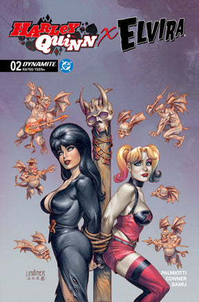 HARLEY QUINN X ELVIRA #2 CVR C JOSEPH MICHAEL LINSNER VAR
