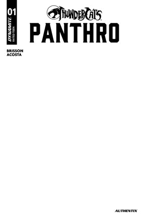 THUNDERCATS PANTHRO #1 CVR E BLANK AUTHENTIX VAR