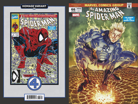 AMAZING SPIDER-MAN #66 PACO DIAZ FANTASTIC FOUR HOMAGE VARIANT