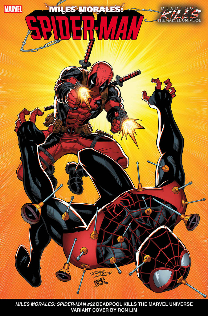 deadpool spiderman monsters unleashed MILES MORALES: SPIDER-MAN #22 RON LIM DEADPOOL KILLS THE MARVEL UNIVER – The Joker's Child, Inc