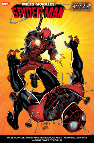 MILES MORALES: SPIDER-MAN #22 RON LIM DEADPOOL KILLS THE MARVEL UNIVERSE VARIANT [BH]