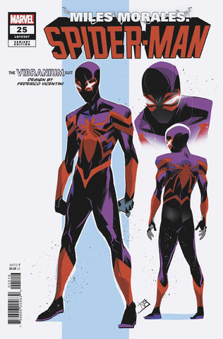 MILES MORALES: SPIDER-MAN #25 FEDERICO VICENTINI DESIGN VARIANT  1:10