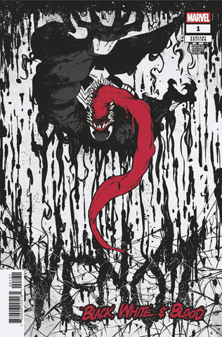 VENOM: BLACK  WHITE & BLOOD #1 SANFORD GREENE VARIANT