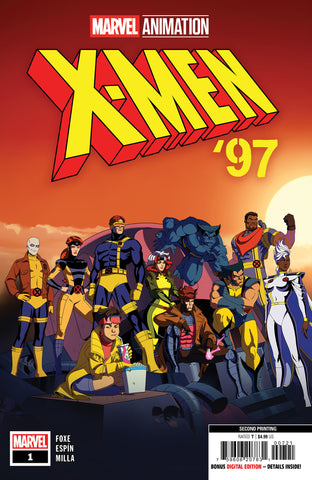 X-MEN '97 #1 MARVEL ANIMATION 2ND PRINTING VARIANT