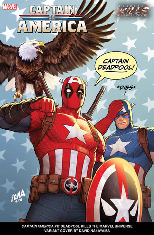 CAPTAIN AMERICA #11 DAVID NAKAYAMA DEADPOOL KILLS THE MARVEL UNIVERSE VARIANT [D PWX]