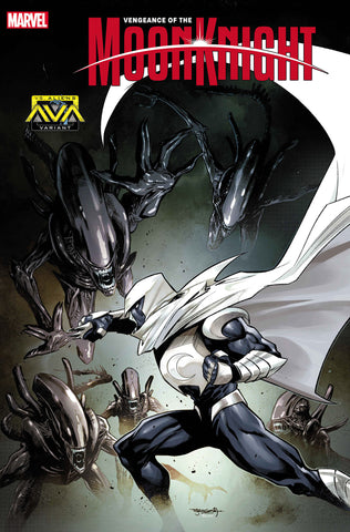 VENGEANCE OF THE MOON KNIGHT #7 STEPHEN SEGOVIA MARVEL VS. ALIEN VARIANT [BH]