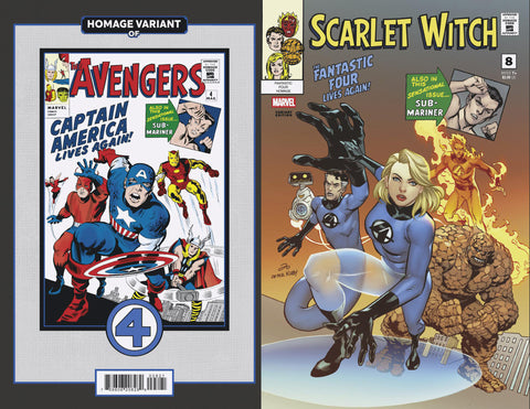 SCARLET WITCH #8 MARCUS TO FANTASTIC FOUR HOMAGE VARIANT