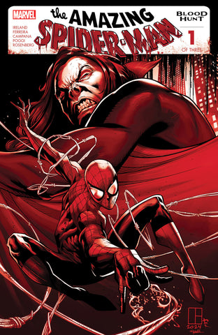 AMAZING SPIDER-MAN: BLOOD HUNT #1 MARCELO FERREIRA BLOOD SOAKED 2ND PRINTING VARIANT [BH]