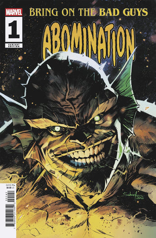 BRING ON THE BAD GUYS: ABOMINATION #1 JONAS SCHARF VARIANT