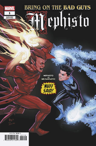 BRING ON THE BAD GUYS: MEPHISTO #1 PETE WOODS NUFF SAID VARIANT 1:25