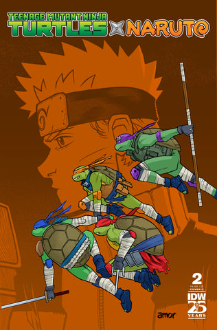 Teenage Mutant Ninja Turtles x Naruto #2 Cover C (Amor)