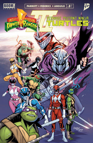 Mighty Morphin Power Rangers/Teenage Mutant Ninja Turtles III #3 J FOC Reveal Variant (Dressed  Campana)