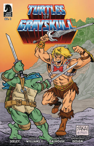 MASTERS OF UNIVERSE TMNT TURTLES OF GRAYSKULL #1 CVR B SAKAI