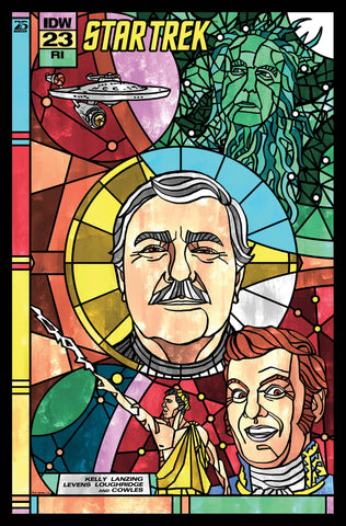 STAR TREK #23 CVR C 1:10 COPY LENDL STAINED GLASS CONNECT VARIANT