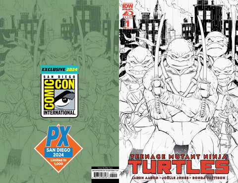 SDCC 2024 TEENAGE MUTANT NINJA TURTLES PX TUCCI B&W