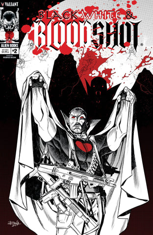 BLACK WHITE & BLOODSHOT #2 (OF 4) CVR B ROCHA MONSTER (MR)