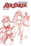 RED SONJA 2023 #13 CVR Q FOC 10 COPY LINSNER FIERY RED LINE