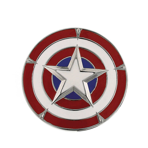 MARVEL CAPTAIN AMERICA SHIELD 3X3 BELT BUCKLE