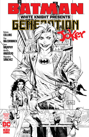 BATMAN WHITE KNIGHT PRESENTS GENERATION JOKER #1 (OF 6) CVR D INC 1:50 SEAN MURPHY BLACK & WHITE VAR (MR)