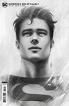 SUPERMAN SON OF KAL-EL #1 INC 1:25 JEN BARTEL HEADSHOT CARD STOCK VAR