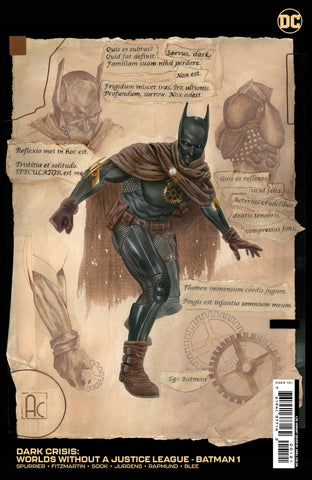 DARK CRISIS WORLDS WITHOUT A JUSTICE LEAGUE BATMAN #1 (ONE SHOT) CVR C INC 1:25 ARIEL COLON VAR