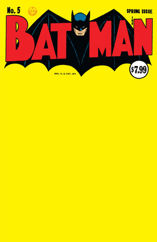 BATMAN #5 FACSIMILE EDITION CVR C BLANK CARD STOCK VAR