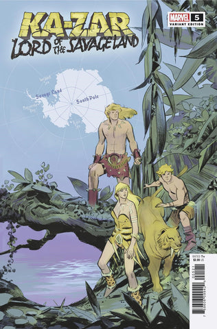 KA-ZAR LORD OF THE SAVAGE LAND 5 GARCIA MAP VARIANT [1:10]