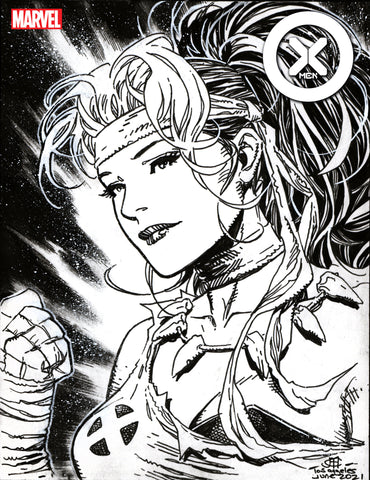 X-MEN 7 CHEUNG HEADSHOT SKETCH VARIANT