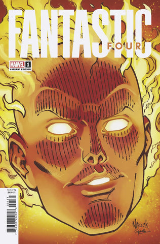 FANTASTIC FOUR 1 NAUCK HEADSHOT VARIANT