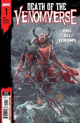DEATH OF THE VENOMVERSE 1 BJORN BARENDS 2ND PRINTING VARIANT