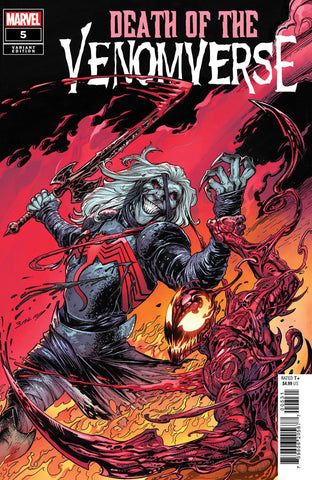 DEATH OF THE VENOMVERSE 5 MARK BAGLEY VARIANT