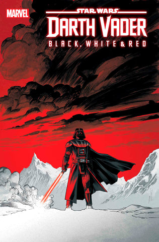 STAR WARS: DARTH VADER - BLACK  WHITE & RED 2 DECLAN SHALVEY VARIANT 1:25