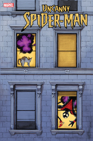 UNCANNY SPIDER-MAN 1 DAVE WACHTER WINDOWSHADES VARIANT [FALL]