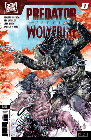 PREDATOR VS. WOLVERINE 1 MARCO CHECCHETTO 2ND PRINTING VARIANT