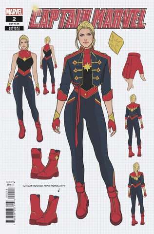 CAPTAIN MARVEL 2 JEN BARTEL DESIGN VARIANT 1:10