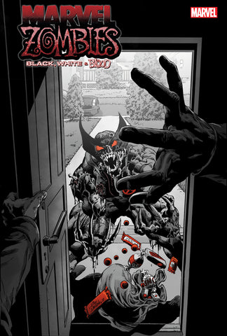 MARVEL ZOMBIES: BLACK  WHITE & BLOOD 1 MIKE DEODATO UNEARTHED VARIANT 1:50