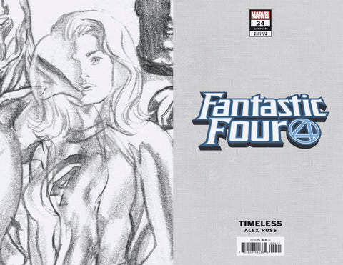 FANTASTIC FOUR #24 INVISIBLE WOMAN TIMELESS VIRGIN SKETCH 1:100