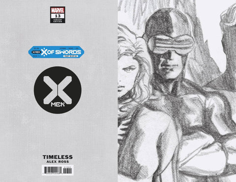 X-MEN #13 ALEX ROSS CYCLOPS TIMELESS VIRGIN SKETCH VAR XOS 1:100