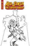 RED SONJA THE SUPERPOWERS #1 30 COPY LINSNER B&W INCV